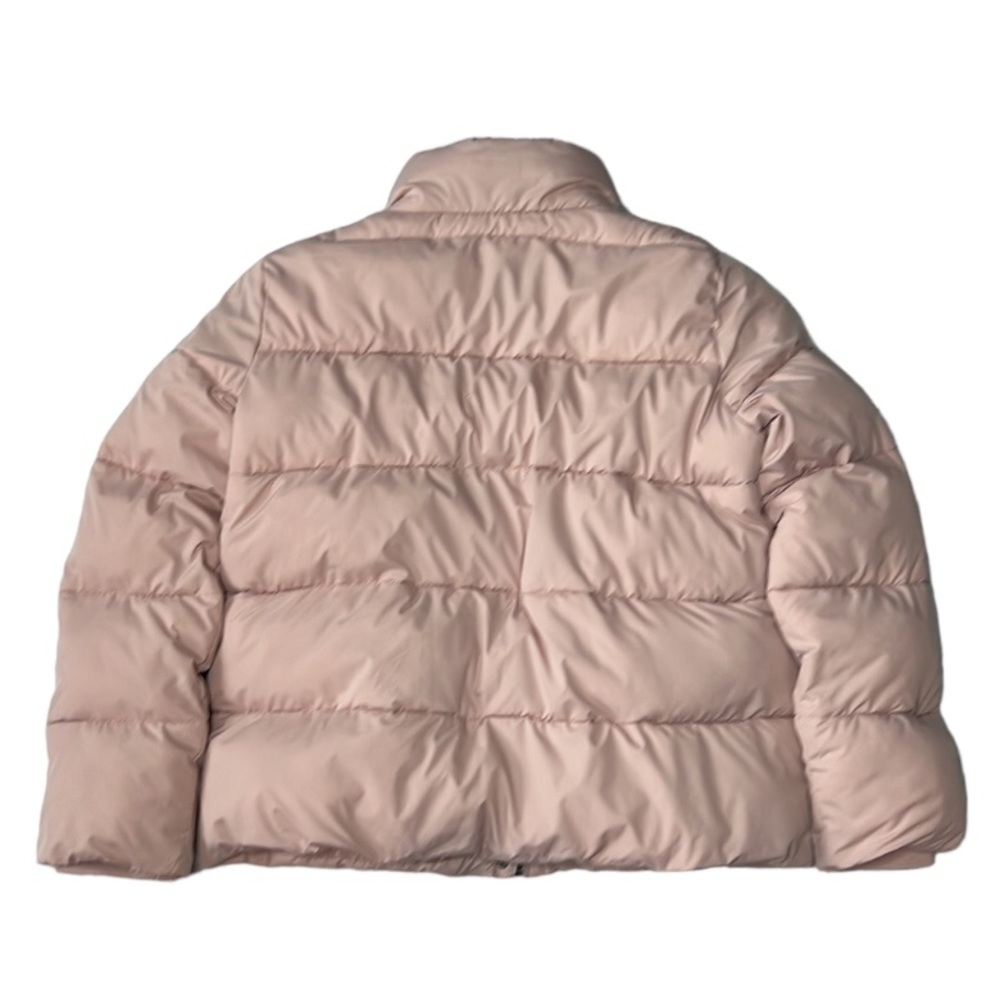 Express Blush Pink Puffer Winter Coat Full Zip Snap Closure